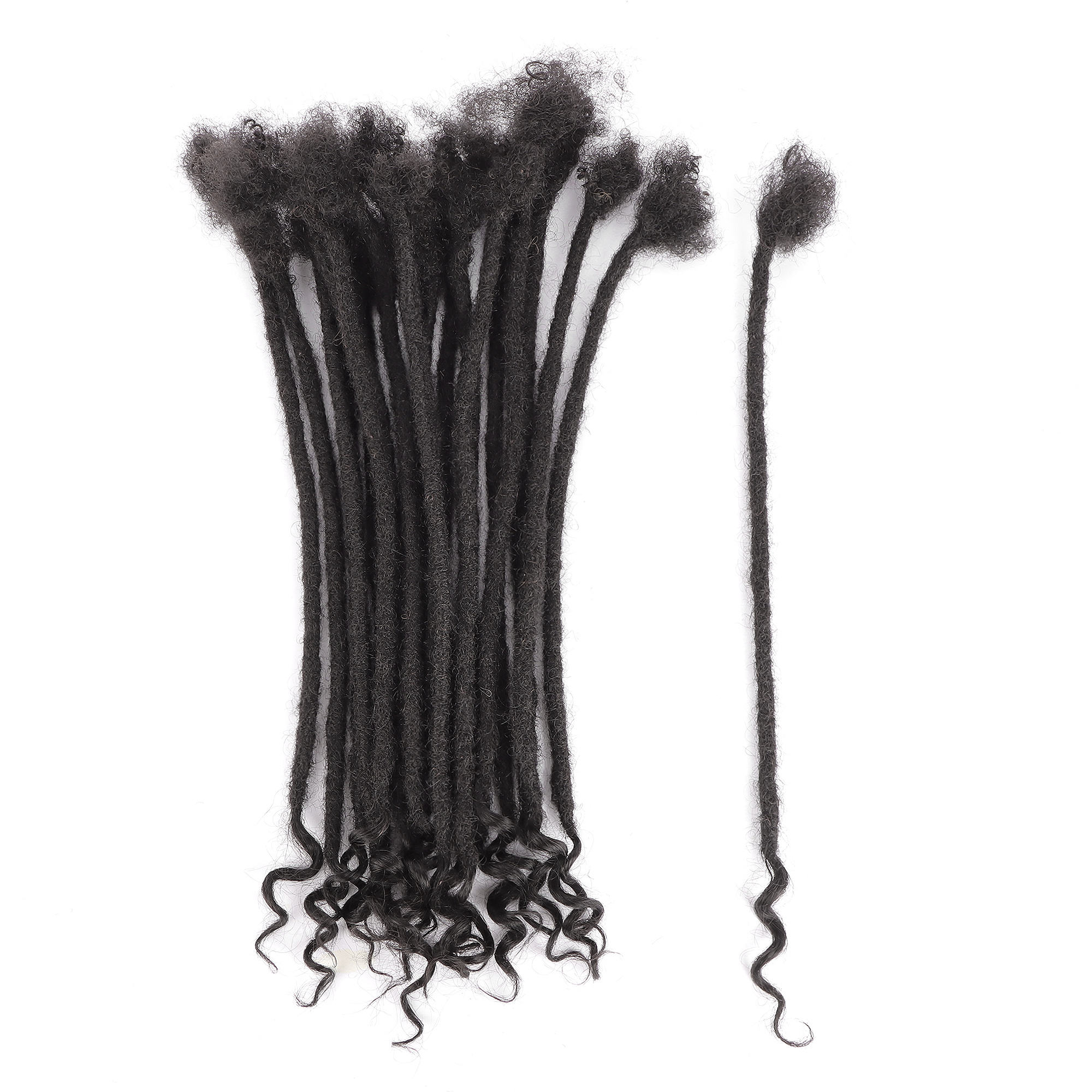 Dreadlocks with curly end — photo 3