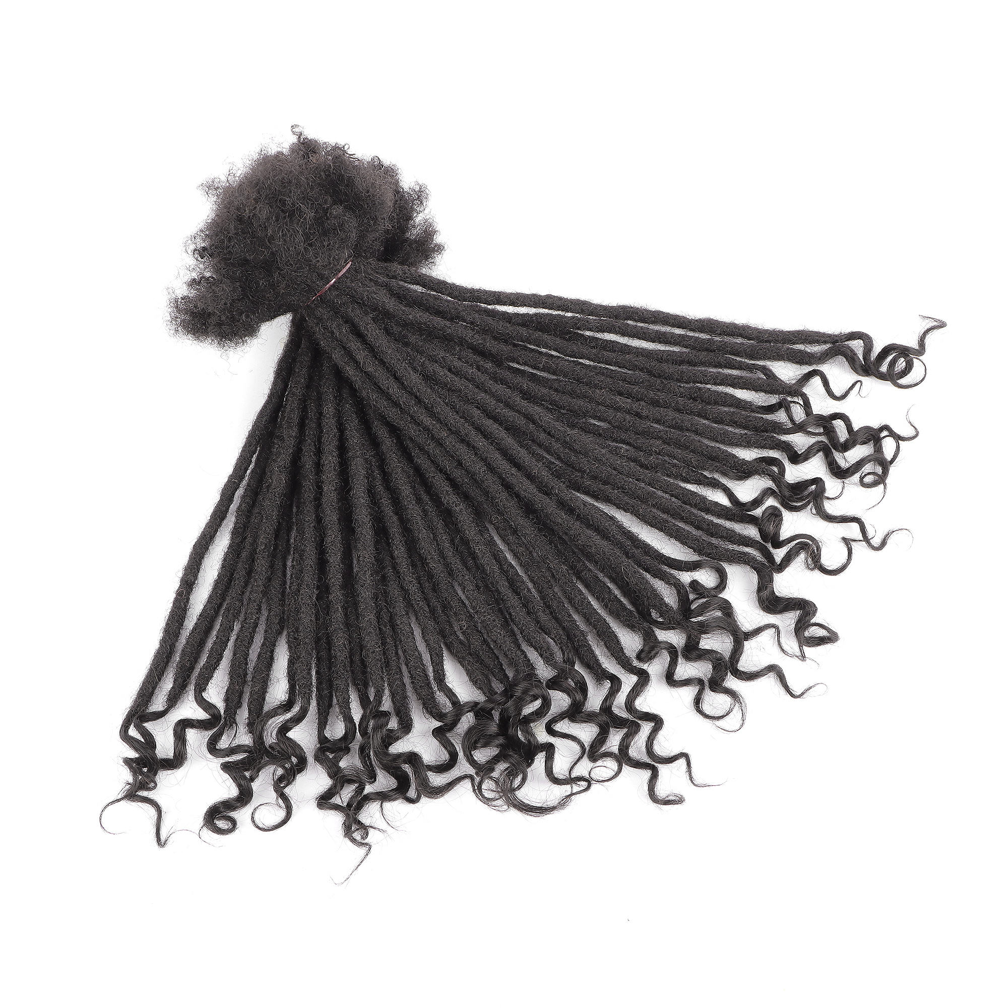Dreadlocks with curly end — photo 4