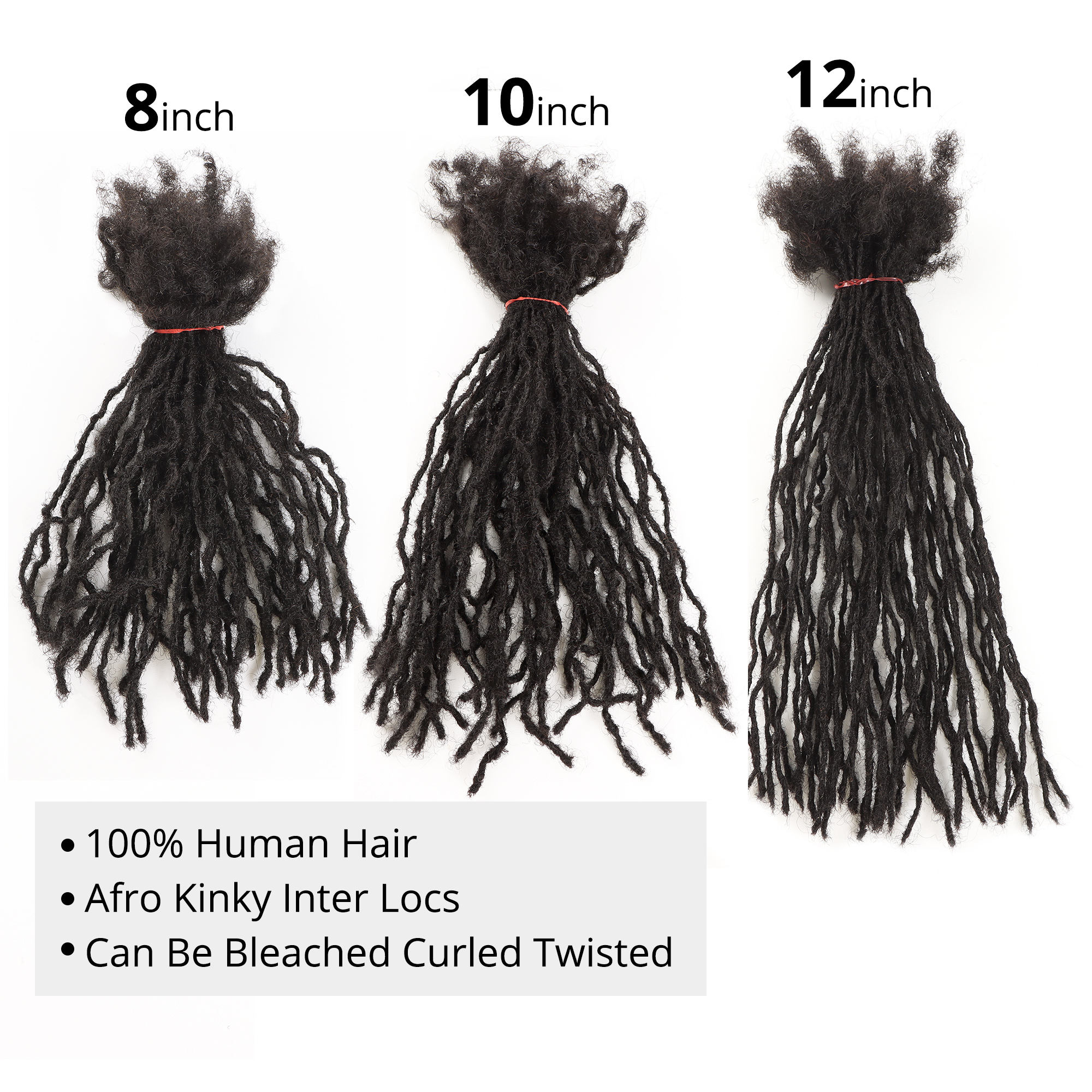 Micro-braid hair extensions, loc extensions, hand-woven braids made from real human hair, natural locks. — photo 2