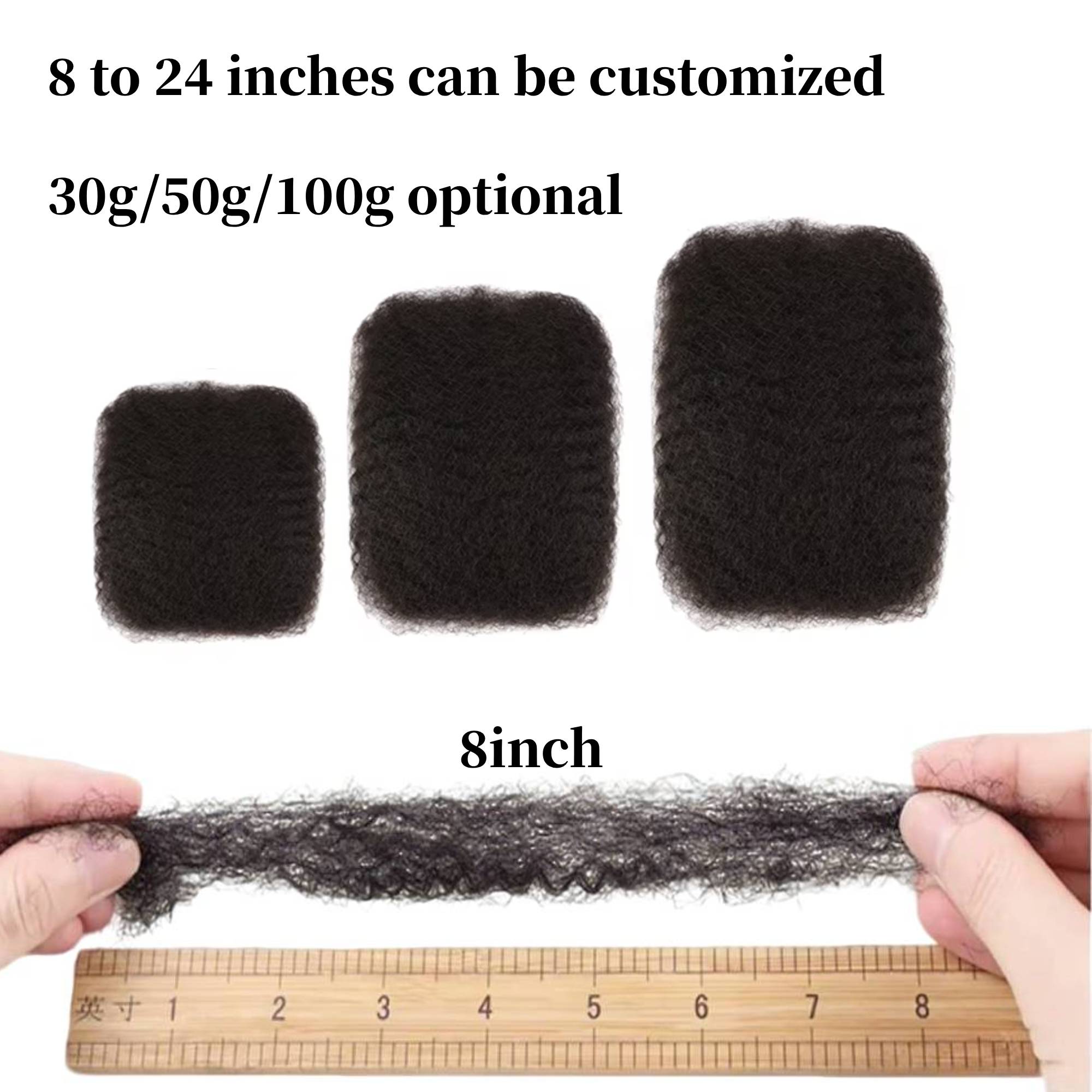 african kink bulk human hair for making loc repair braid twist braid — photo 5