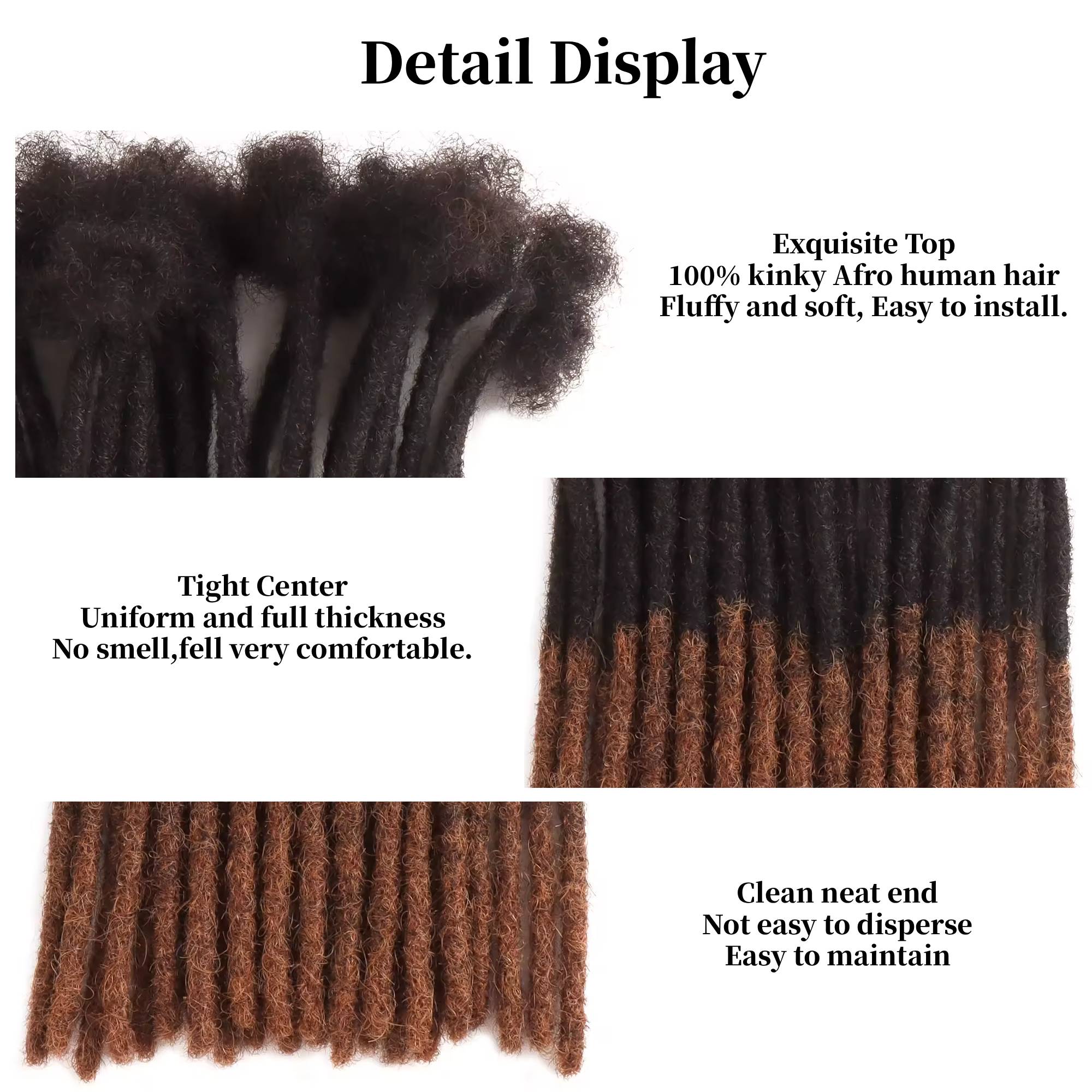 8-24 inch gradient crochet hair, hair extension available Loc extension — photo 3