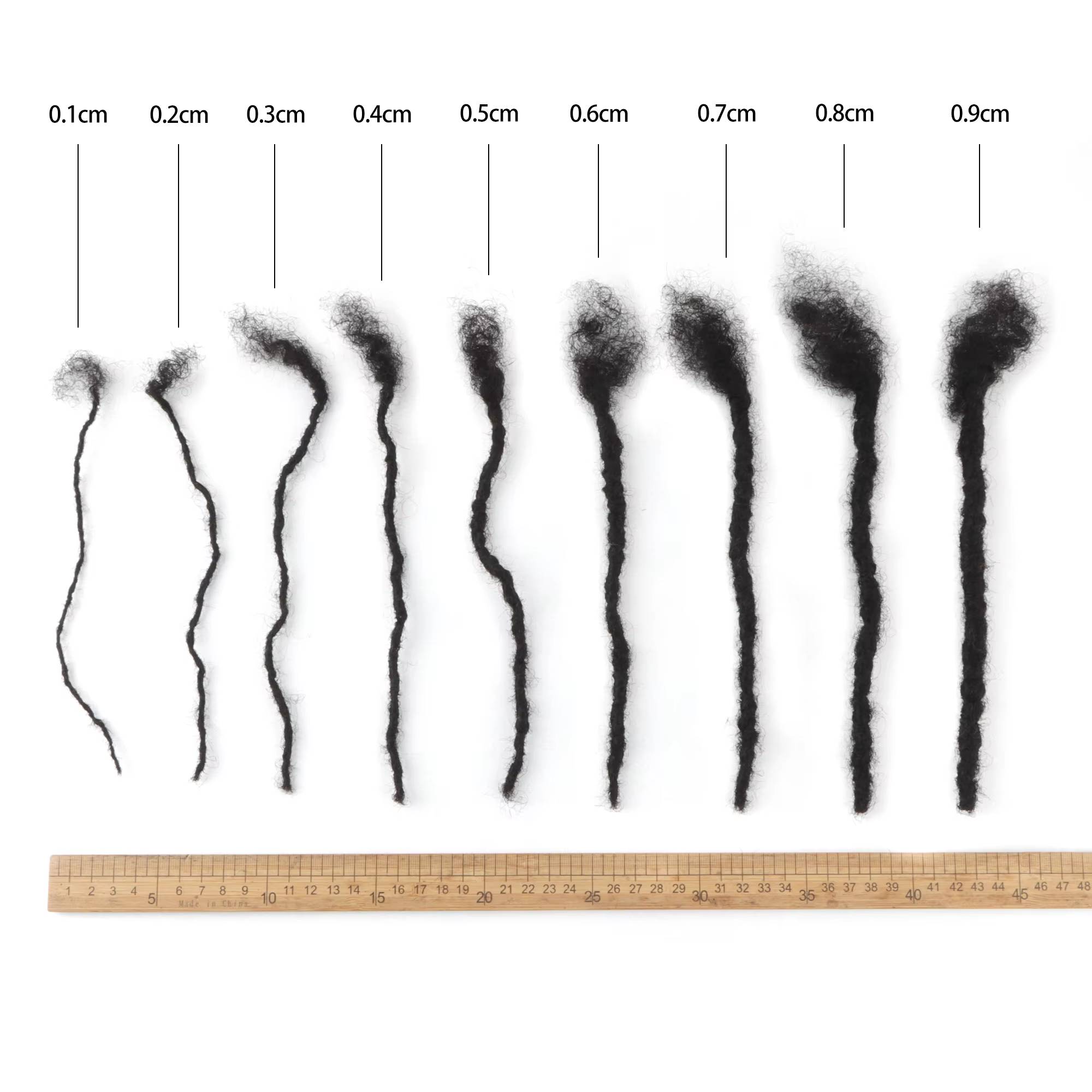 0.1-0.2cm handmade curly hair end with curly hair tip real hair — photo 14