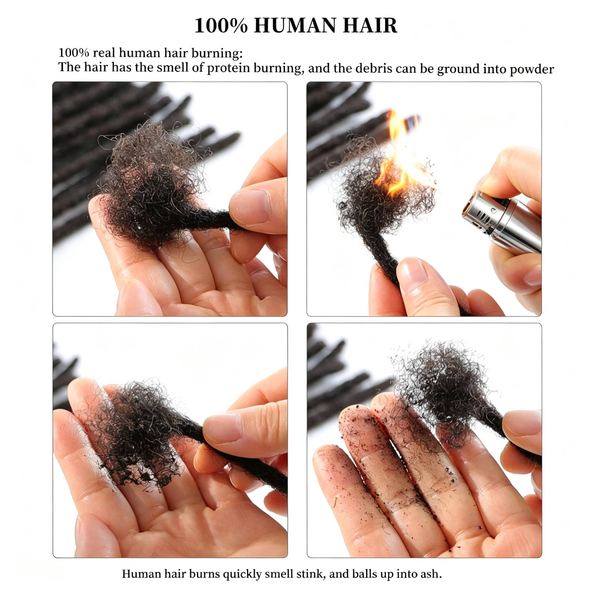0.1-0.2cm handmade curly hair end with curly hair tip real hair — photo 15
