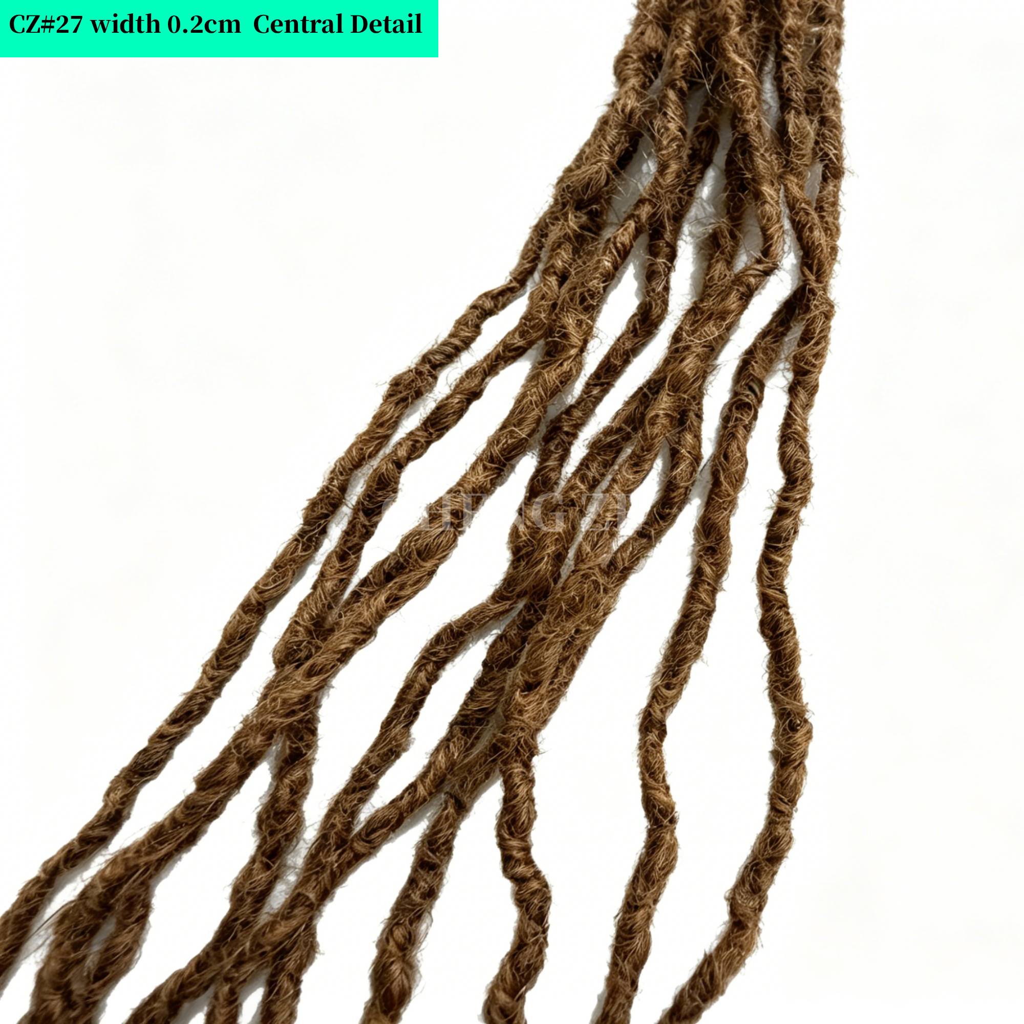 0.1-0.2cm handmade curly hair end with curly hair tip real hair — photo 12
