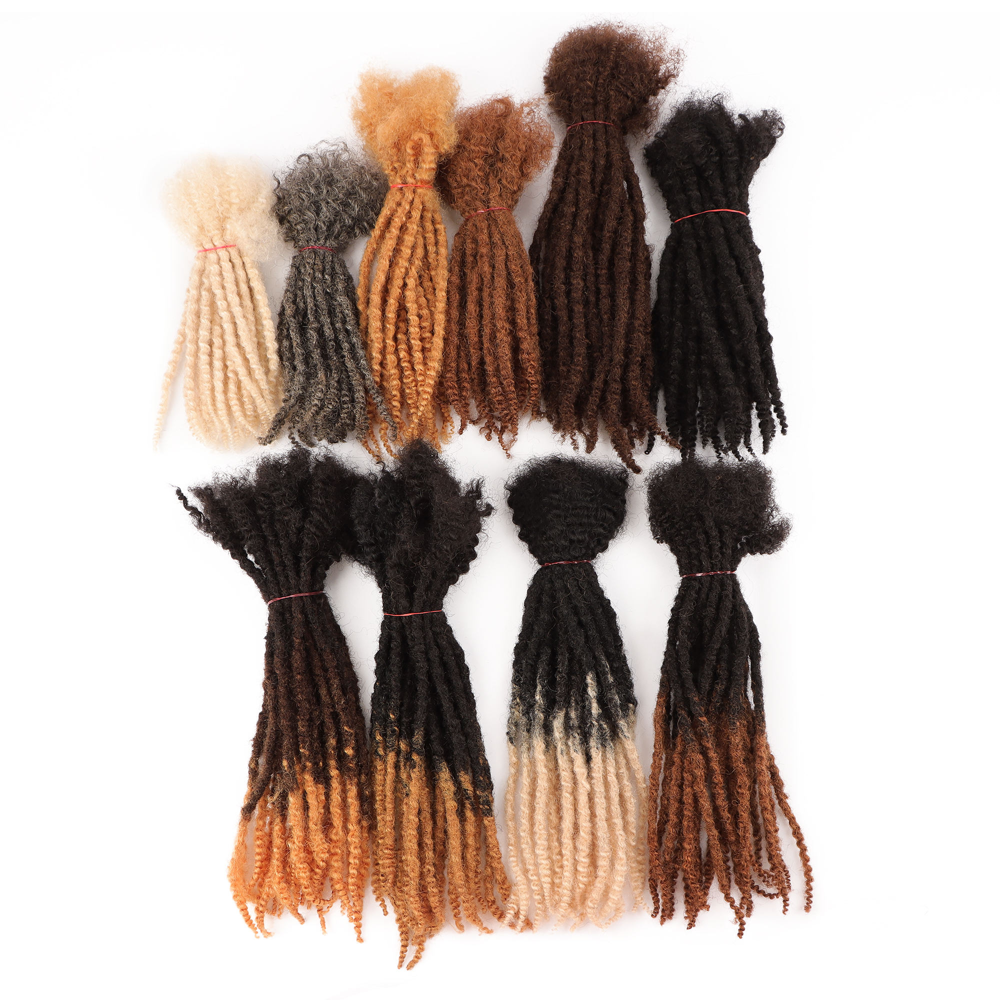 Human Hair Texture Braid Hair Extension Crochet Texture Braid with Curly End Texture Curly Hair Extension — photo 4