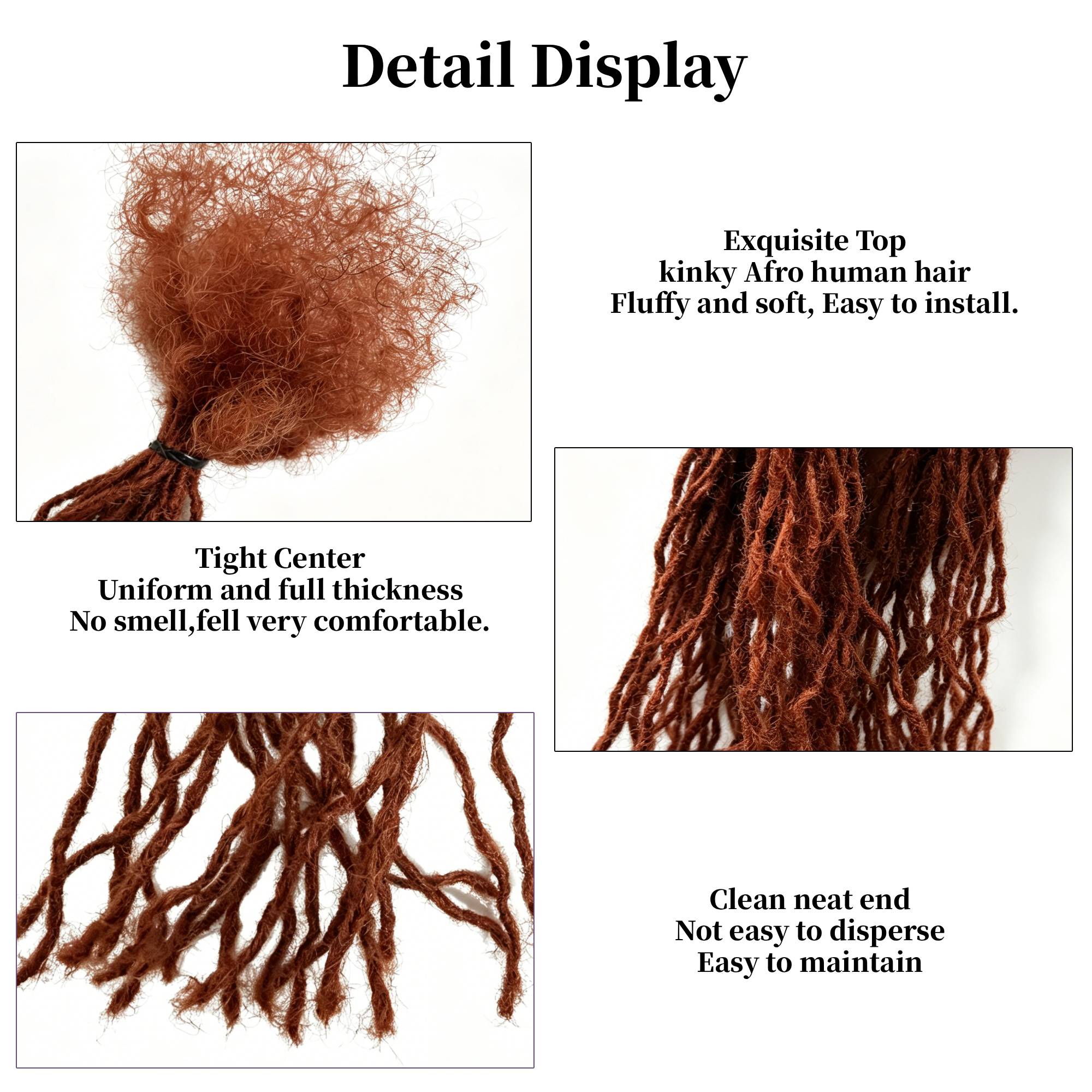 Easy to Install Interlock Permanent Dreadlock Extension Human Hair Super Soft Sister Locs Extensions — photo 3