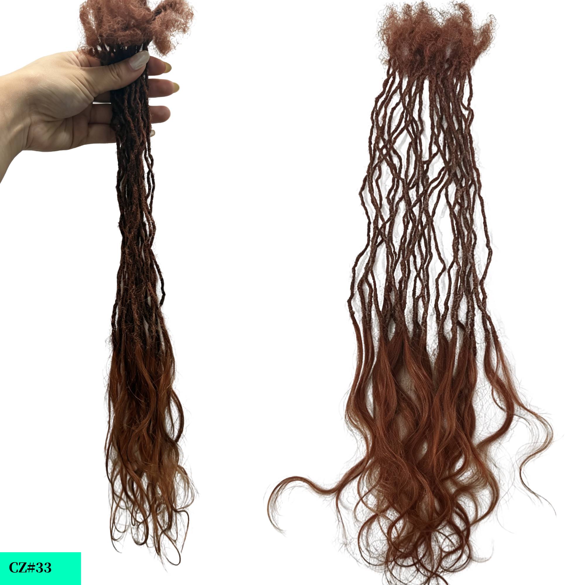 Factory Price Locks Naturels Dreadlocks Human Hair Locs Naturels Hair Interlocs Extensions with Curly End — photo 3