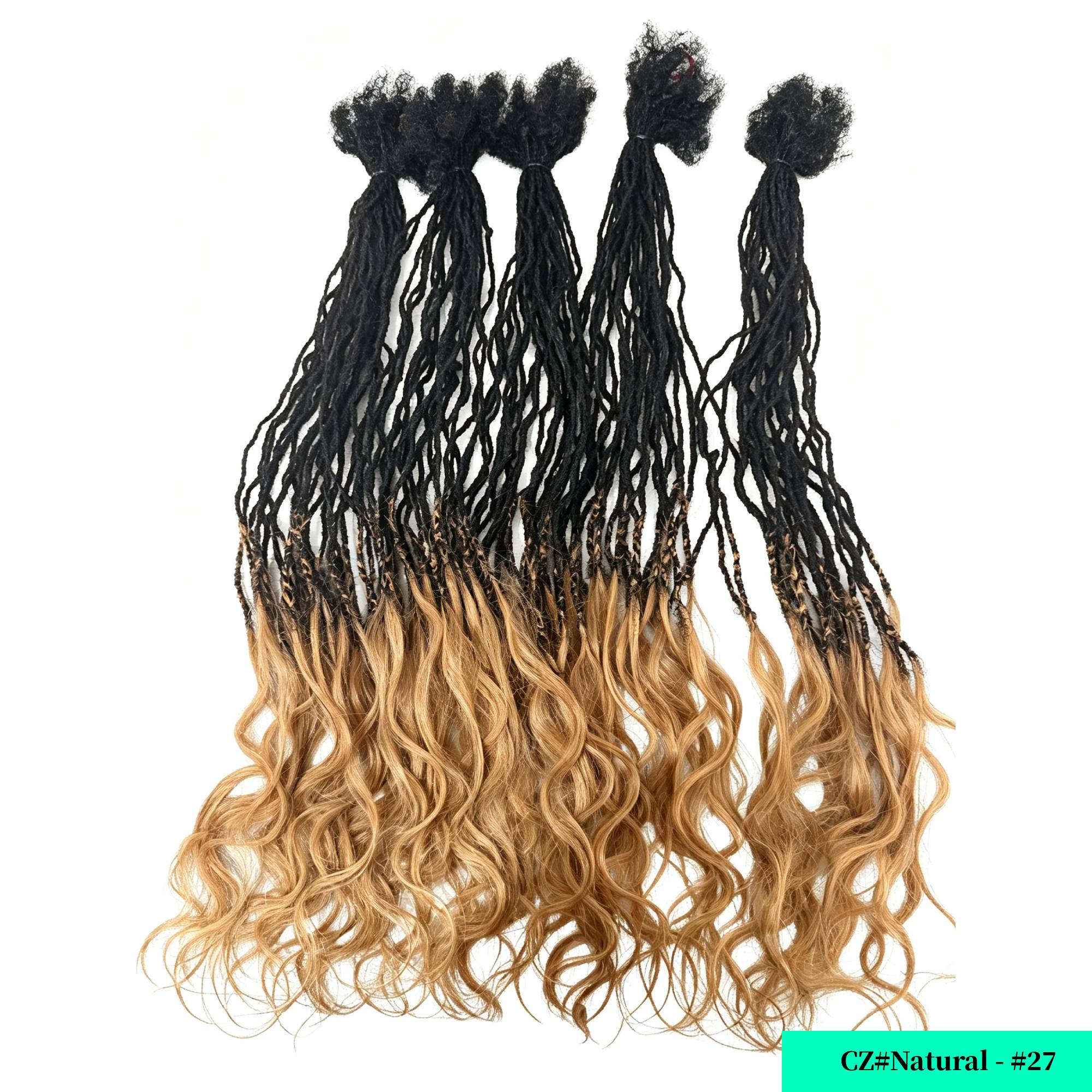 Factory Price Locks Naturels Dreadlocks Human Hair Locs Naturels Hair Interlocs Extensions with Curly End — product photo