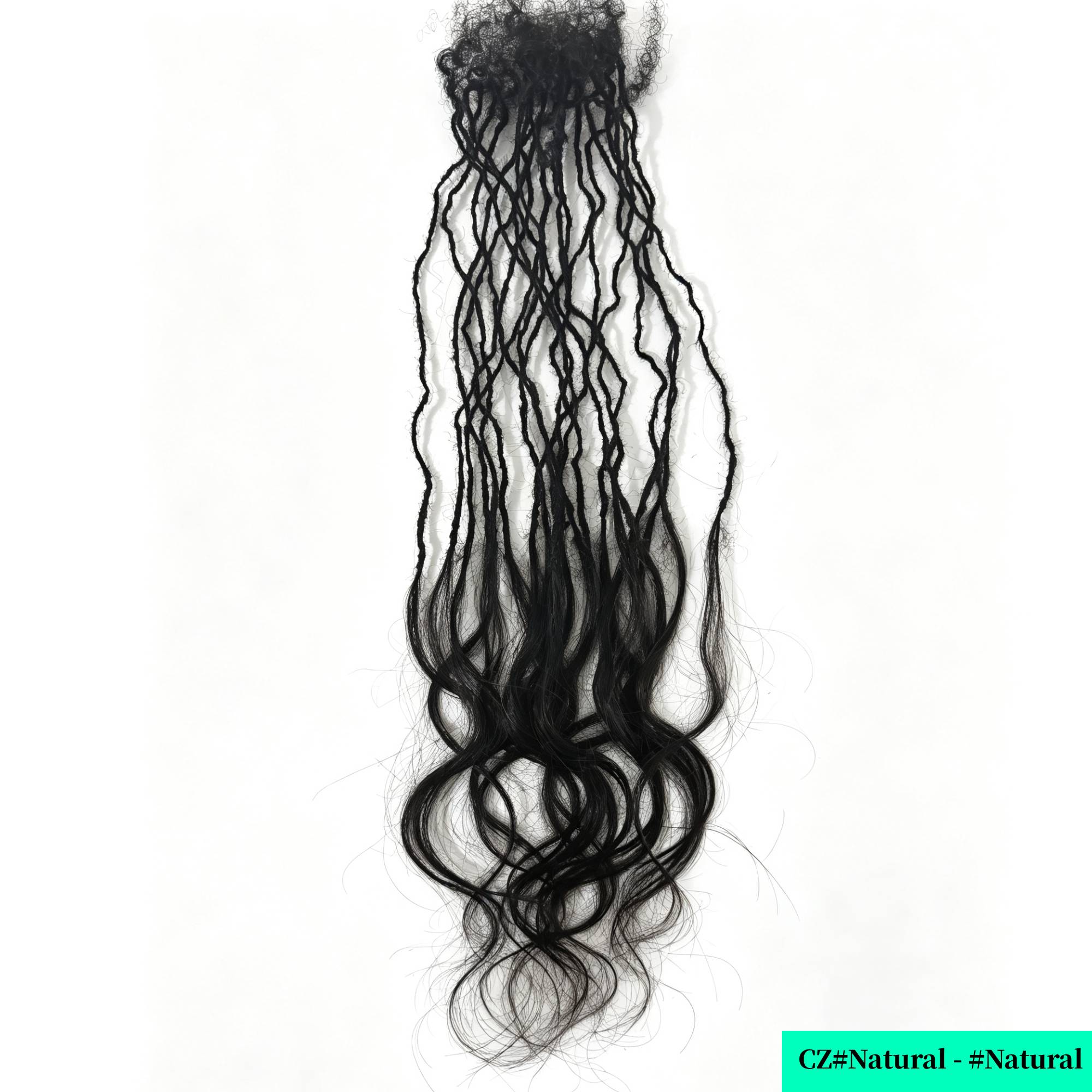 Factory Price Locks Naturels Dreadlocks Human Hair Locs Naturels Hair Interlocs Extensions with Curly End — photo 6