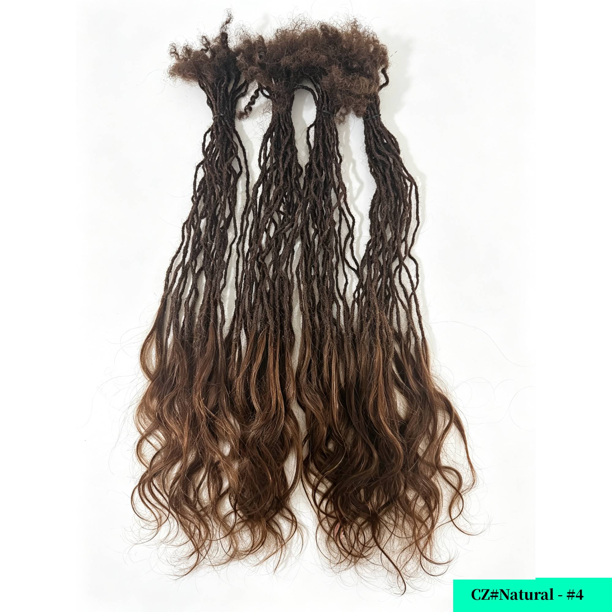 Factory Price Locks Naturels Dreadlocks Human Hair Locs Naturels Hair Interlocs Extensions with Curly End — photo 7