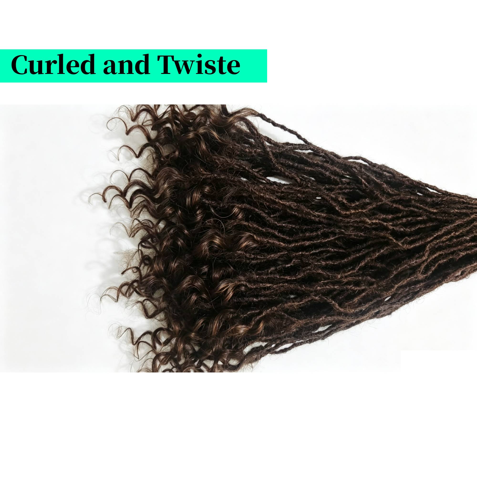 Inter Curly Dreadlocks 14 Inch Handmade Locs Hair Extensions Bulk Supplier — photo 3
