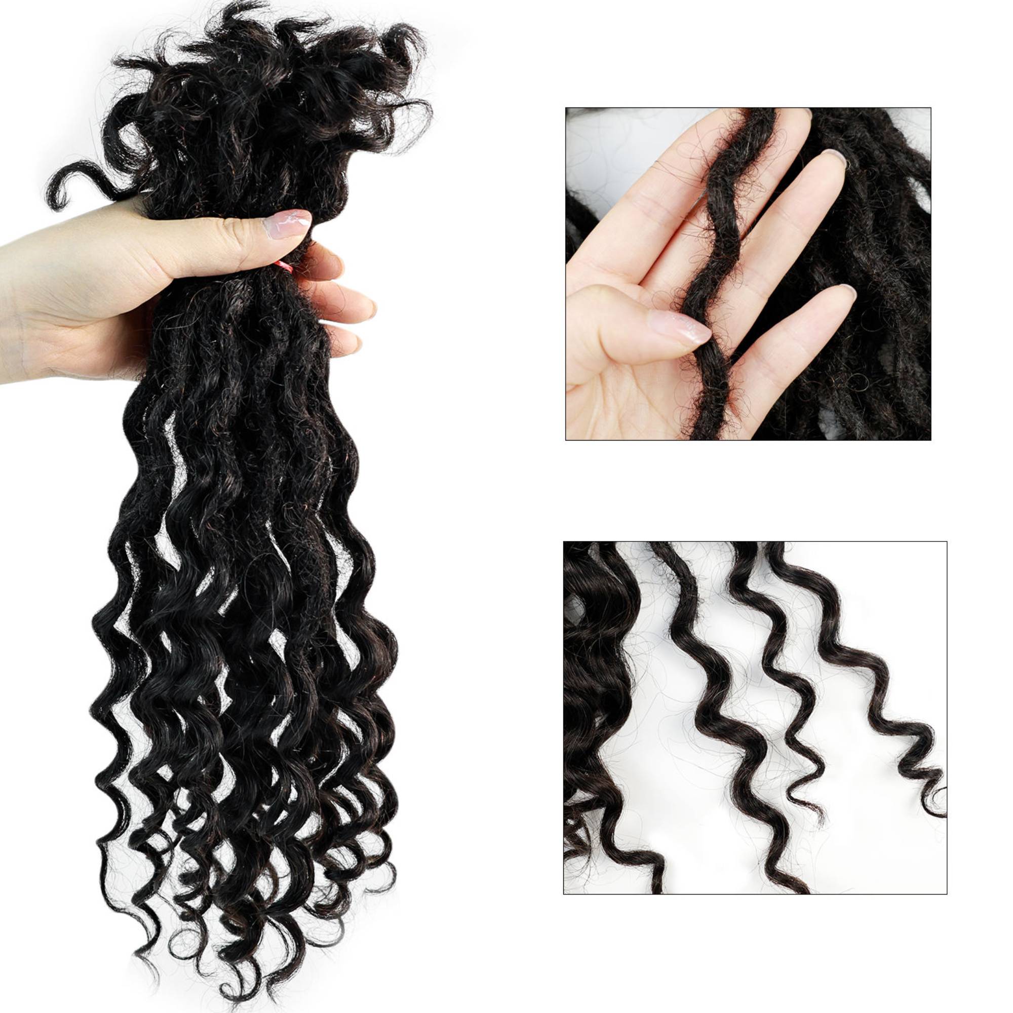 100% handcrafted African quirky human hair Locs deep goddess braid extension braid — photo 2