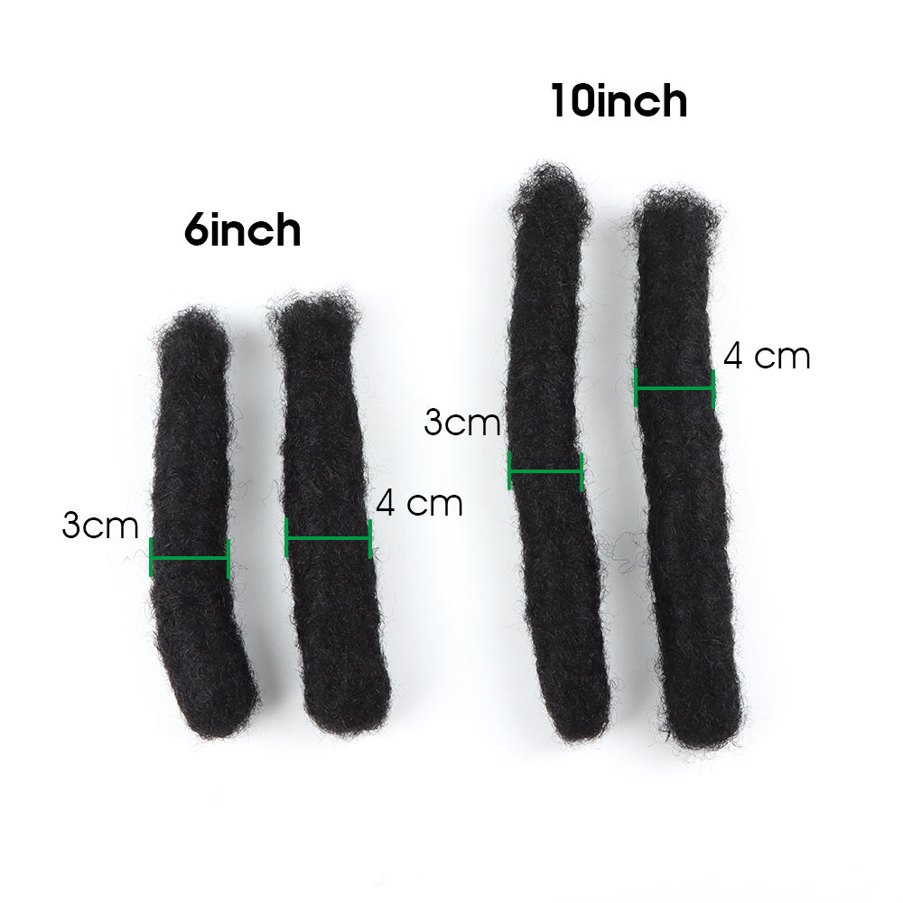 Hot-selling supplier: Indian hair Remi grade Loc wick, natural long hair lock, 4-centimeter super large wick — photo 3