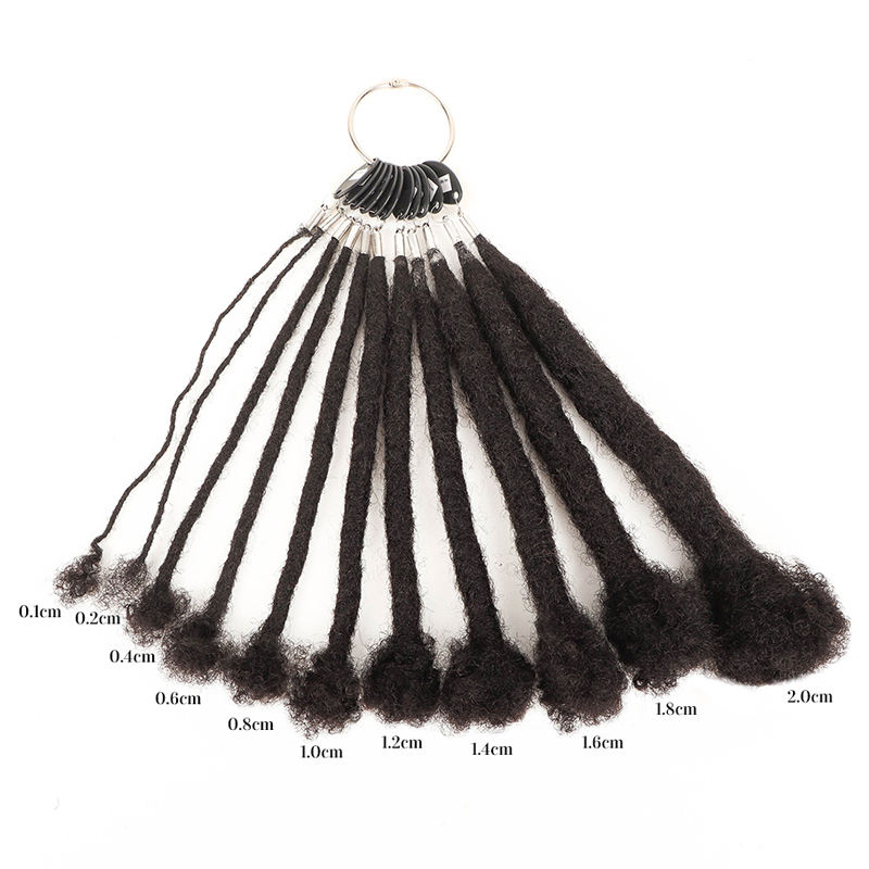 Hot-selling supplier: Indian hair Remi grade Loc wick, natural long hair lock, 4-centimeter super large wick — photo 4