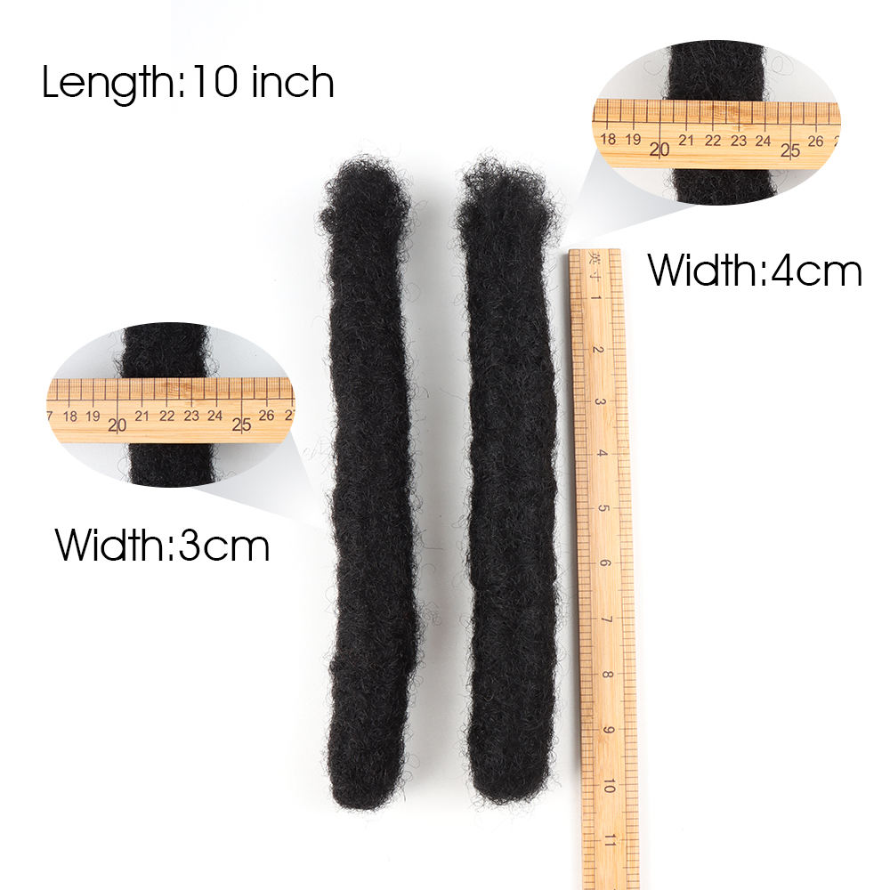 Hot-selling supplier: Indian hair Remi grade Loc wick, natural long hair lock, 4-centimeter super large wick — photo 5